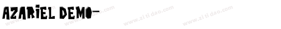 Azariel Demo字体转换